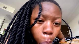 Une compilation hardcore de fellations baveuses African !